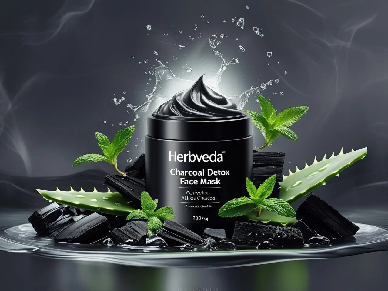 Hervedha Charcoal Detox Face Mask​