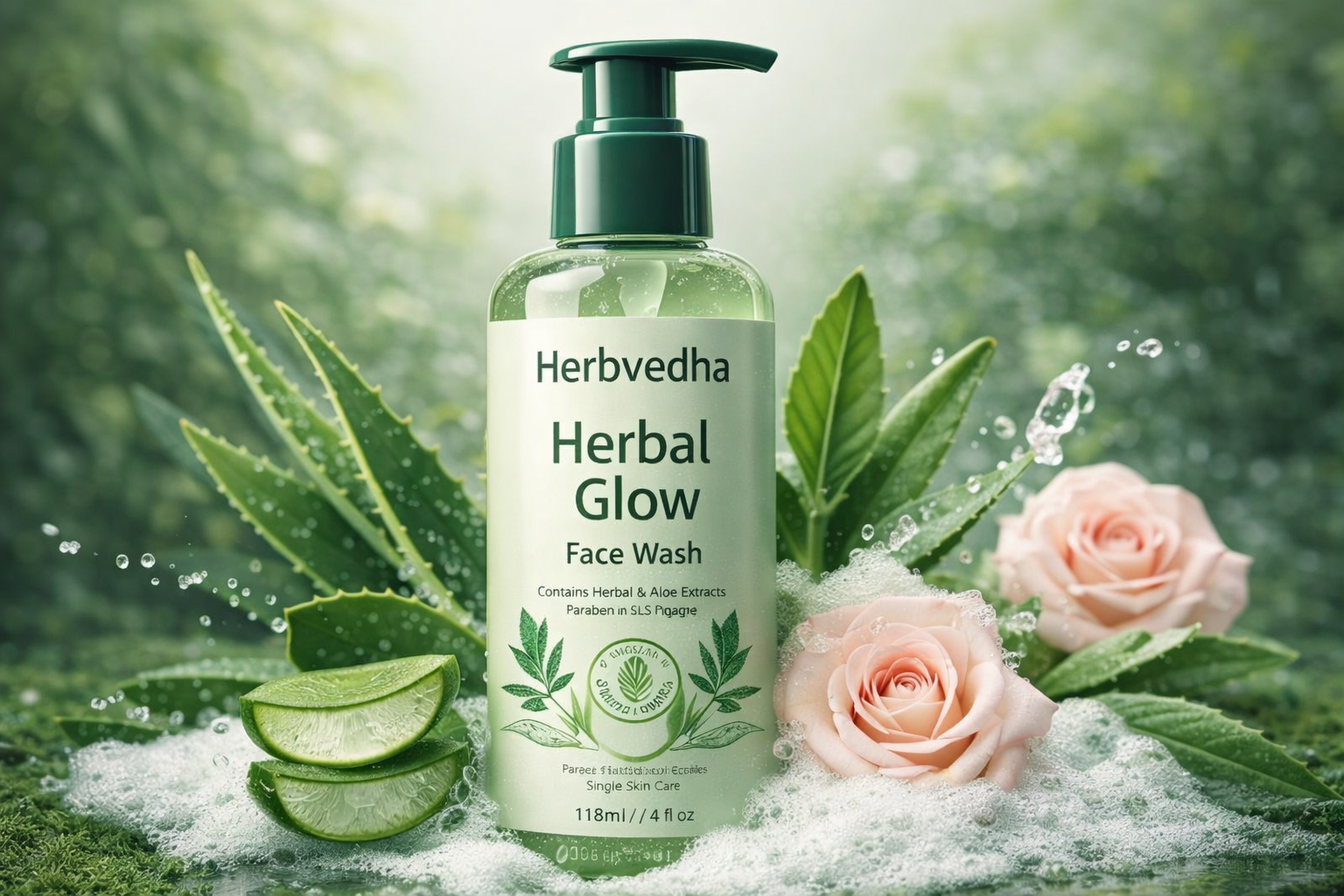 HerbVeda Herbal Glow Face Wash