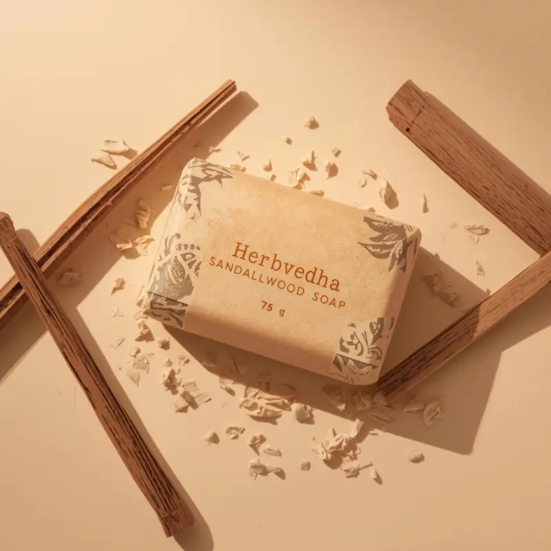 Herbvedha sandalwood soap for daily skin care